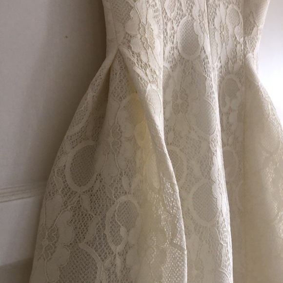 Calvin Klein Brocade White Lace Dress - Picture 8 of 11